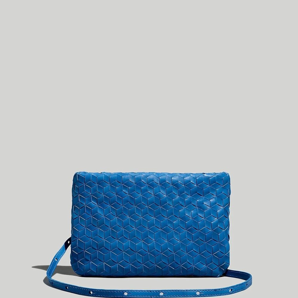 NWOT Madewell Woven Leather Crossbody Bag **DISCONTINUED COLOR**